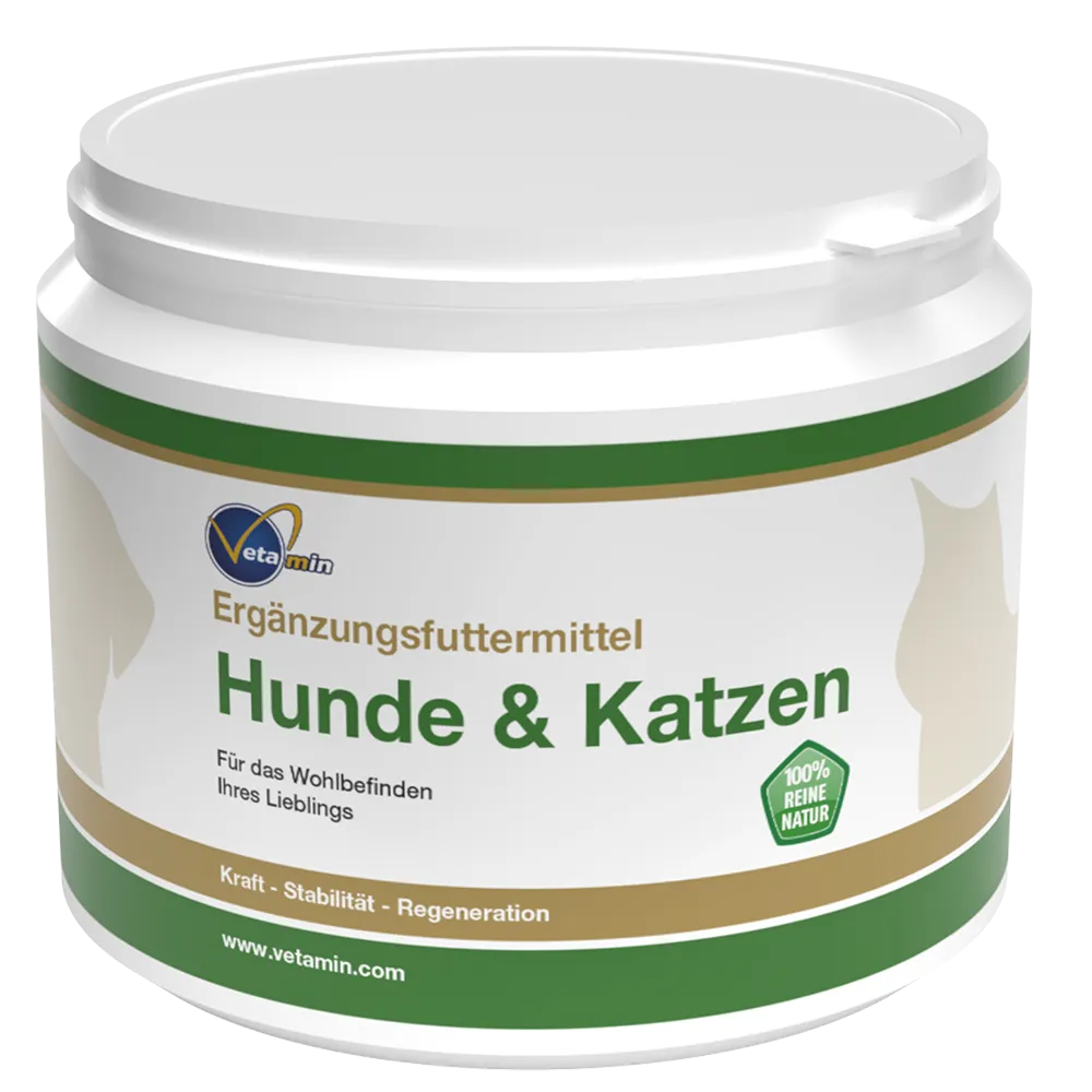 Ergänzungsfuttermittel für Hunde & Katzen mit Zeolith und Kürbispulver Ergänzungsfuttermittel für Hunde & Katzen mit Zeolith und Kürbispulver